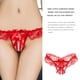 thumbnail image 2 of Mujer Tanga Chica Encaje Encantador Bragas Bowknot Diseño Ropa interior de fibra elástica transpirable, Rojo Kearding XX000028-02, 2 of 7