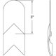 thumbnail image 2 of RV Protector de esquina deslizable para remolque, juego de 4, 3" Radius, 2 of 2