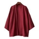 thumbnail image 1 of Camisas tipo kimono japonesas para hombre, informales, de punto abierto, ligeras, tipo yukata, cárdigan negro de moda, manga 3/4, ropa exterior para vacaciones de verano., 1 of 5