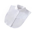 thumbnail image 2 of Women Simple Design Solid Color False Half Shirt Collar Girls Formal Fake Half Shirt Decorative Detachable Lapel Accessory White Round, 2 of 8