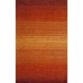 thumbnail image 1 of Momeni Metro 3'3" X 5'3" Contemporary Hand Tufted Wool Rug in Paprika, 1 of 2