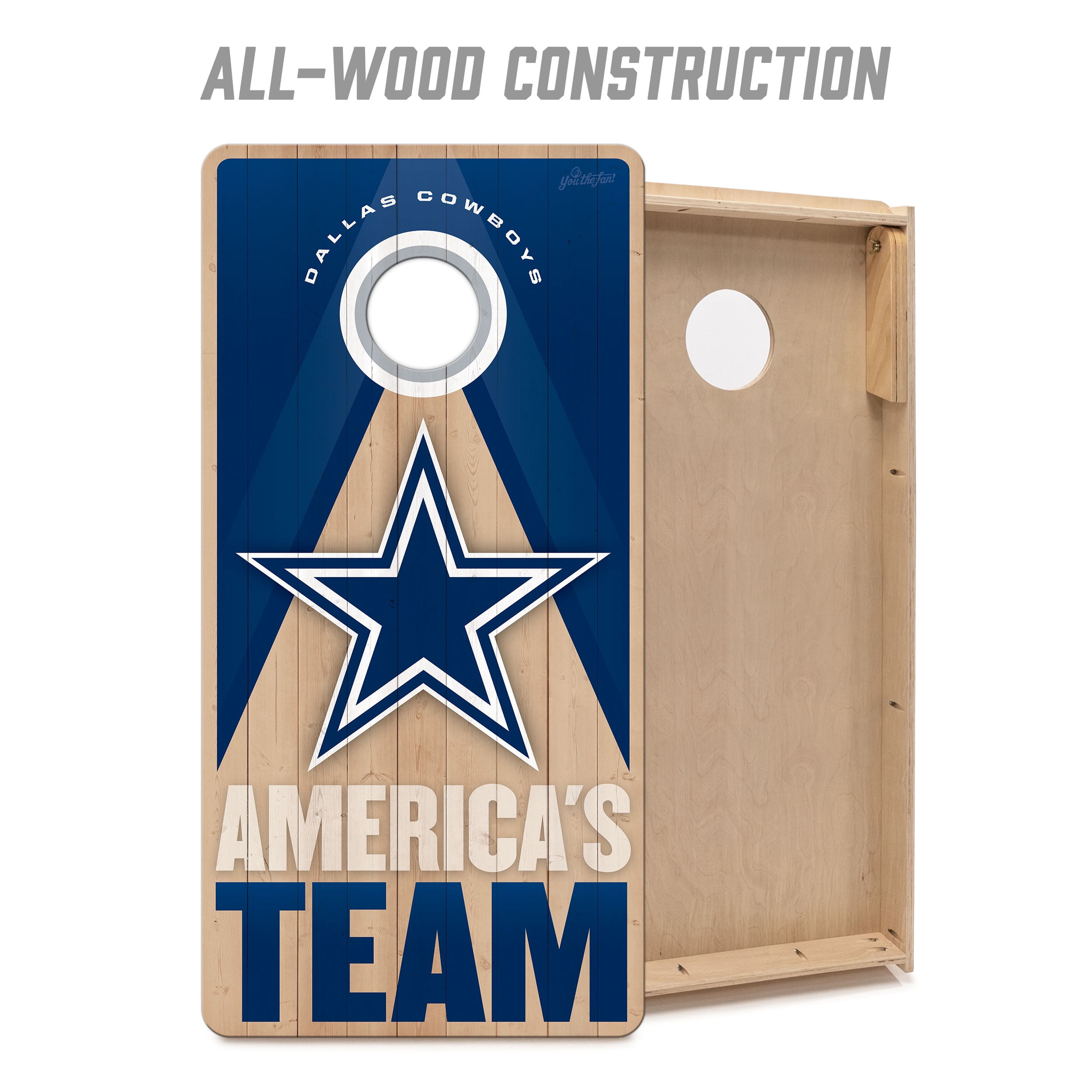 YouTheFan NFL Dallas Cowboys 2x4 Slogan Series Cornhole
