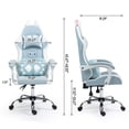 thumbnail image 6 of ALEAVIC Gaming Chair Height Adjustable Swivel Computer Chair, Blue, 6 of 6