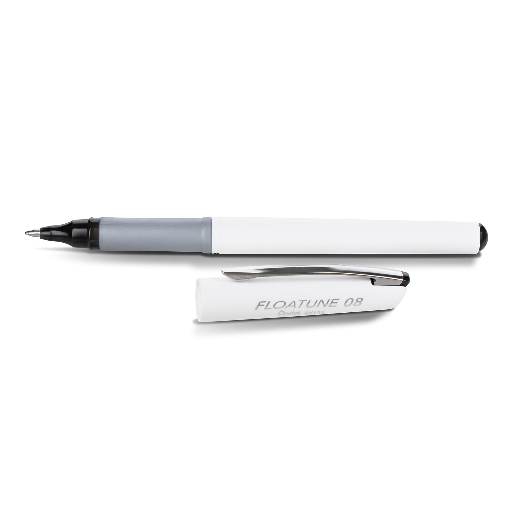 Pentel FLOATUNE Rollerball, 0.8mm, Medium Line, Black Ink, 1 Dozen