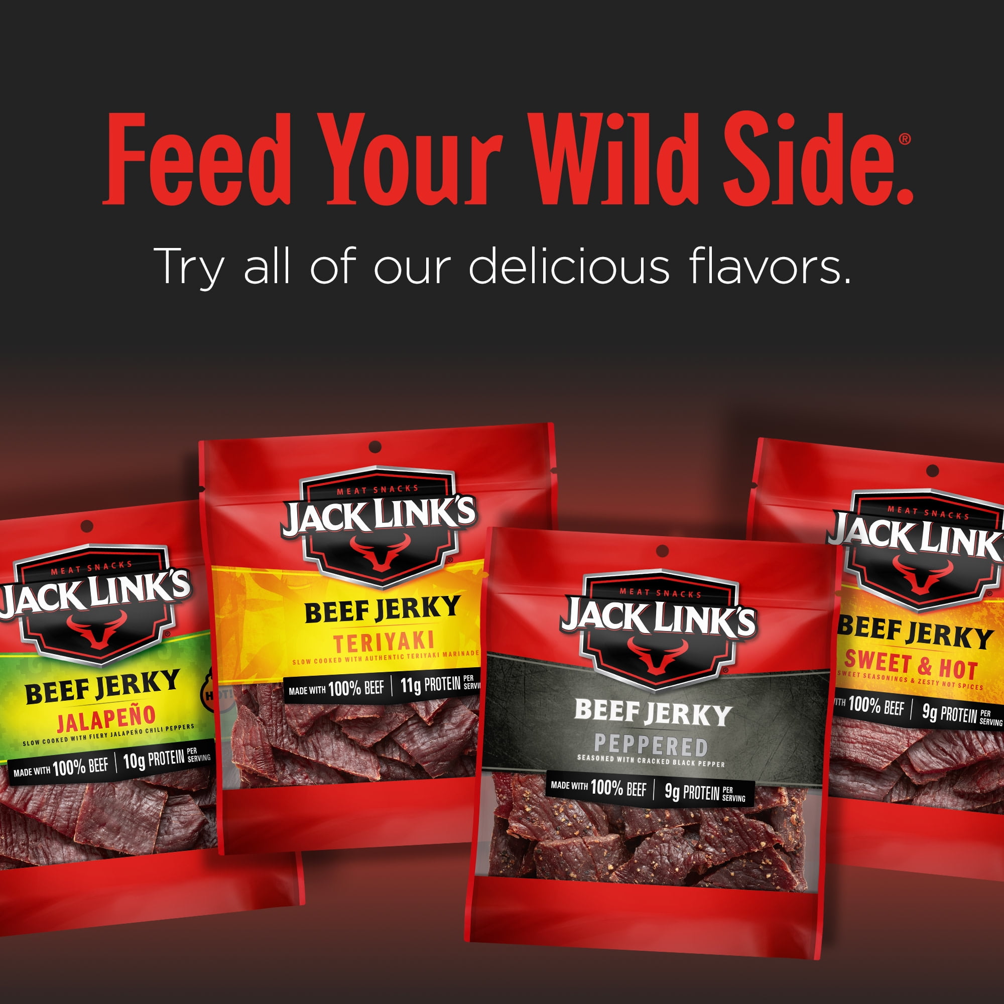 (3 pack) Jack Link's Korean Barbecue Flavor Beef Jerky, 2.85 ounce
