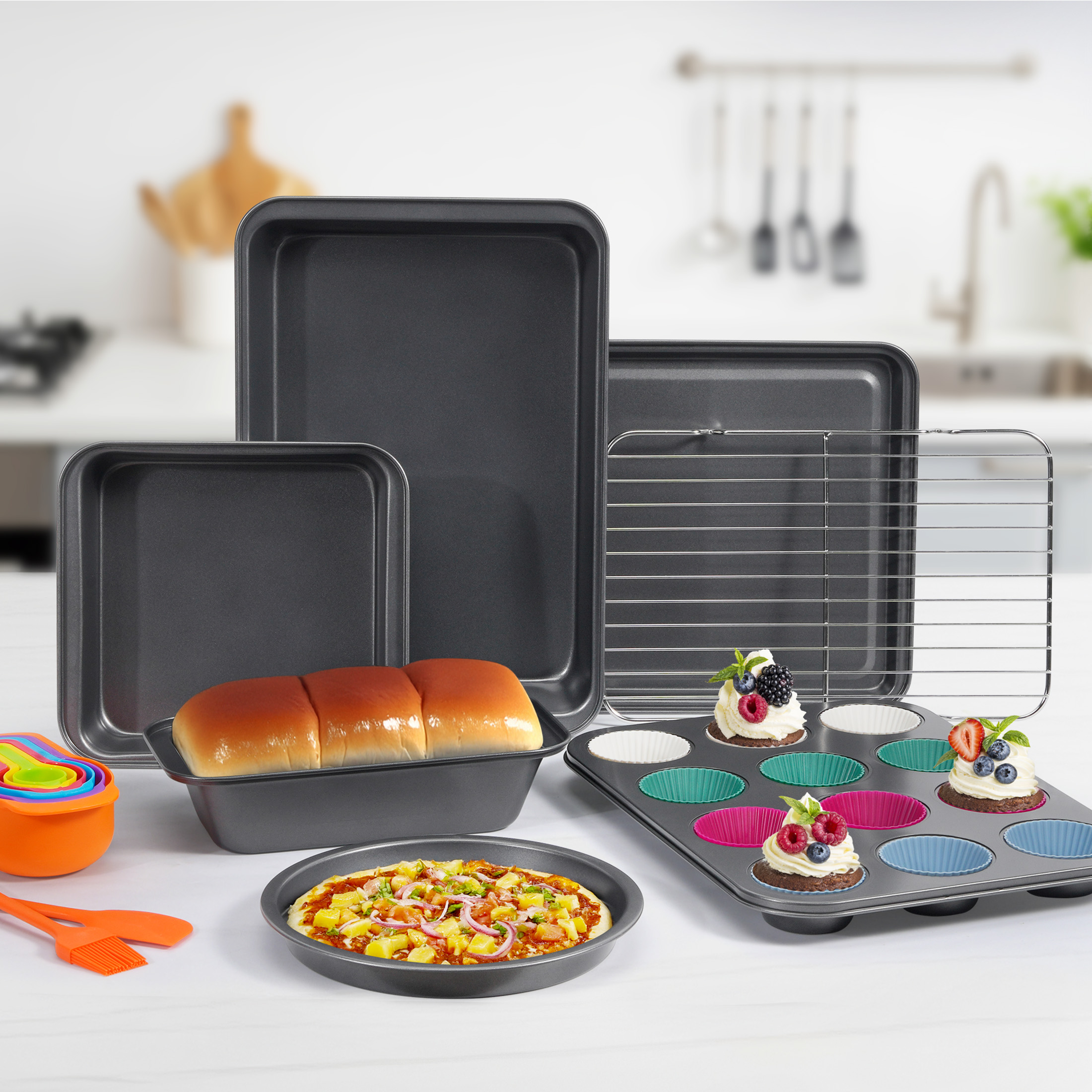 Kikcoin 22-Piece Nonstick Baking Pan Set photo 7