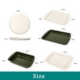 thumbnail image 6 of Mainstays Size 10" x 7" Carbon Steel Non Stick Mini Roaster Pan, Cream, 6 of 9