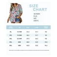 thumbnail image 3 of TIYOMI Plus Size Women's Short Sleeve Floral Shirts 2X Blue Tops Hawaiian Button Down Pink Flower Blouse Summer Loose Fit Blouses 2XL 18W 20W, 3 of 3