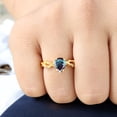 thumbnail image 4 of SHREENATHJEWELRY 7x5MM / 2Ct Alexandrite Engagement Ring- CZ Diamond Twig Proposal Ring Alternatine Fine Women Statement Jewelry Birthaday Gift For Wife Color Change Stone Ring, 4 of 7