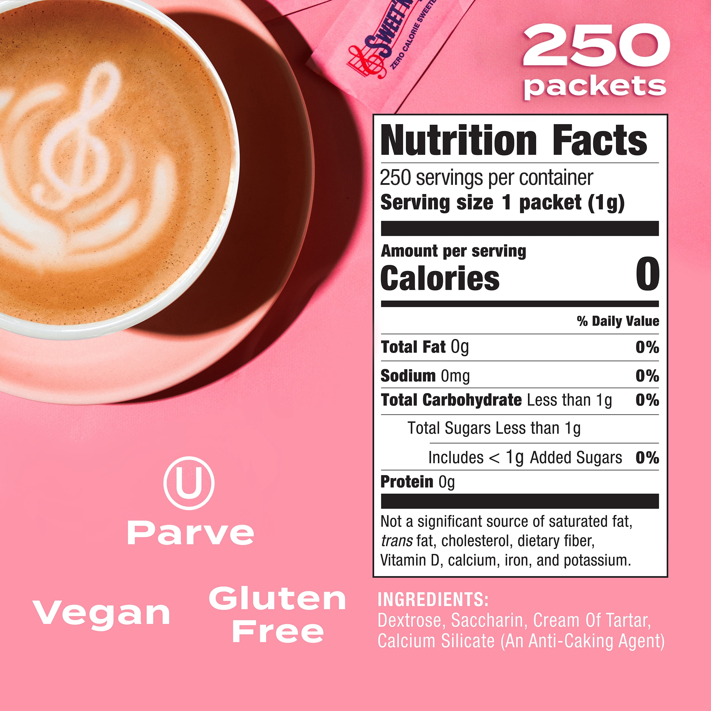 Sweet'N Low Zero Calorie Sweetener, 250 count, 8.8 oz