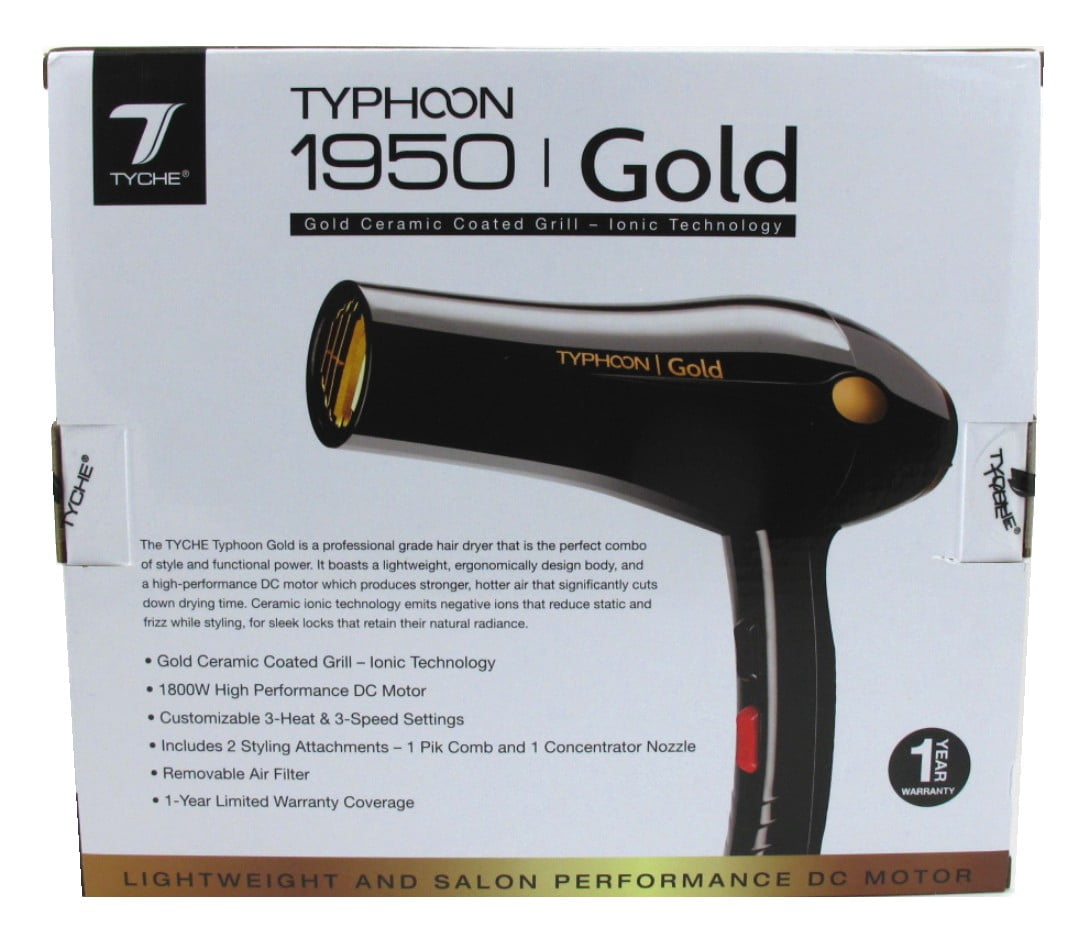 Nicka K Tyche Hair Dryer Typhoon Gold HDGD01