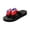 Black, variant on 4th of July Themed Slides, Women's Party Slide Sandals, Flag Print Bow Slides, Womens Shoes Slip On, Women's Patriotic Bow Slide Sandals, Wedge Heel Summer Slippers, Army Green 6