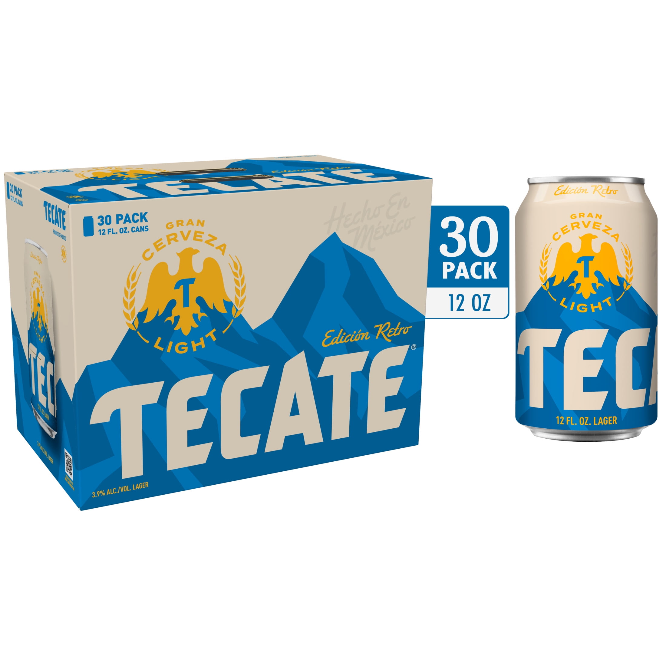 Tecate Light Mexican Lager Beer, 30 Pack, 12 fl oz Cans