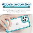 thumbnail image 3 of Dteck Case For iPhone 12 Pro Max,Shockproof Rubber Soft TPU Bumper Heavy Duty Acrylic Clear Hard Phone Case Cover,For iPhone 12 Pro Max 6.7 inch,Skyblue, 3 of 8