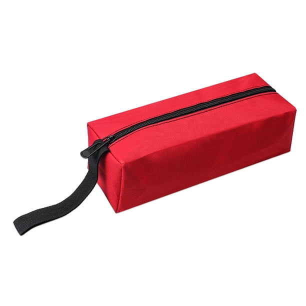 Kenally Bolsa de almacenamiento impermeable de tela Oxford, organizador de brocas para tornillos y clavos, lo más nuevo Herramientas eléctricas rojo