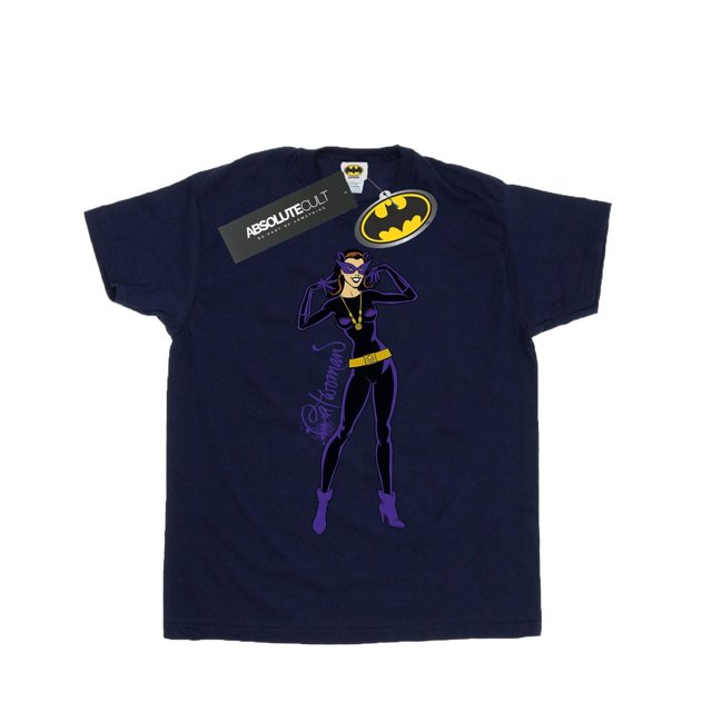 DC Comics T-Shirt Garçon Chat Femme Pose Heureuse