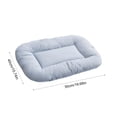thumbnail image 4 of Dog Bed Mat, Cat Crate Pad with Non-Slip Bottom, Washable Soft Pet Kennel Beds for Small Medium Large Dogs (Blue, 20"x15", M), 4 of 8