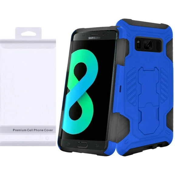 GSA Supercoil Hybrid Kickstand Case For Samsung Galaxy S8 Plus - Blue/Black