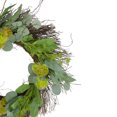 thumbnail image 3 of Northlight Eucalyptus and Olive Leaf Floral Twig Spring Wreath, Green  23-Inch, 3 of 4