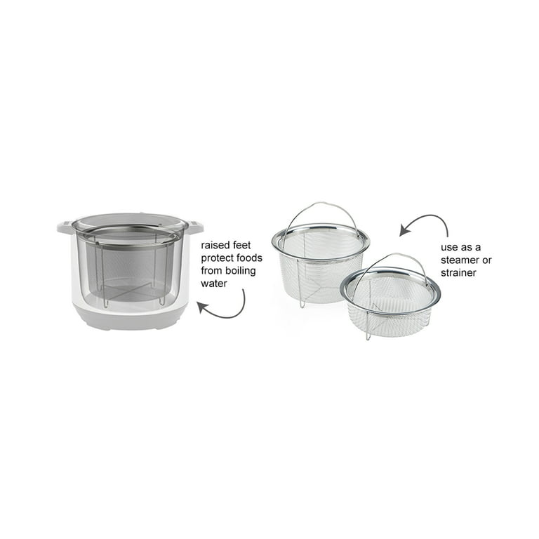 Instant Pot Set Of 3 Stainless Steel Small Cups With Lids : Target