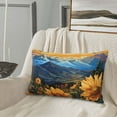 thumbnail image 5 of Sikiie Sunset Sky Sunflower Print Plush Pillow Cover, Wrinkle-proof and Stain-resistant Pillow Protector without Pillow Core, Home Decoration-20"x30", 5 of 6