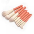 thumbnail image 1 of Set Of 12 Wooden Handle Makeup Brushes, Holiday Collection Concealer Eyeshadow Blush Highlighter Loose Powder Brush Berry Berry Brush, 1 of 5
