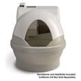 thumbnail image 4 of GenieDome Cat Privacy Dome - Removable Cat Shelter - Pearl Gray & Snowy White - Secure Nesting Design - Cat Hideaway for Indoor Cats, 4 of 5