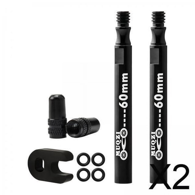Extensor de ,extensor de presta para bicicleta de montaña 60 mm 80 mm,accesorios de vástago de válvula sin cámara para bicicleta de carretera,vástagos de válvula presta para