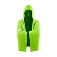 thumbnail image 2 of Toalla poncho Minnieouse de natación ajustable Bata de playa ligera Microfibra Secado rápido Verde fluorescente, 2 of 6