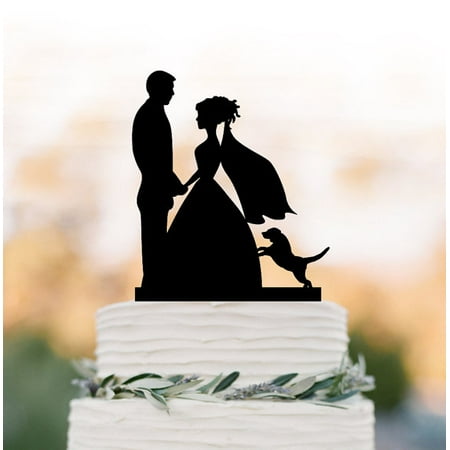 Renewfox Silhouette Cake Topperwedding Cake Topper With Dogfunny