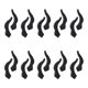 thumbnail image 1 of 10 Pairs of Silicone Glasses Anti-Slip Cover Glasses Non-slip Cover Glasses Leg Ear Hook for Eyeglass Sunglasses (Black) Banmo, 1 of 2
