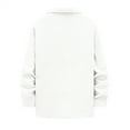 thumbnail image 4 of Wutalume Men's American Style Retro Leisure Knitting Flip Collar Jacket Coat, Trendy and Comfortable for Men, Designed for Casual Fashion, Outdoor Events and Daily Wear,White S, 4 of 5