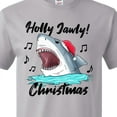 thumbnail image 3 of Inktastic Shark Holly Jawly Christmas T-Shirt, 3 of 4