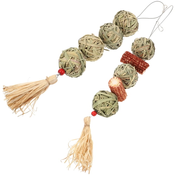 SEWCHICS 2-Pack Wooden Teething for Babies, Safe Natural Toy to Soothe Gums and Reduce Boredom at Home