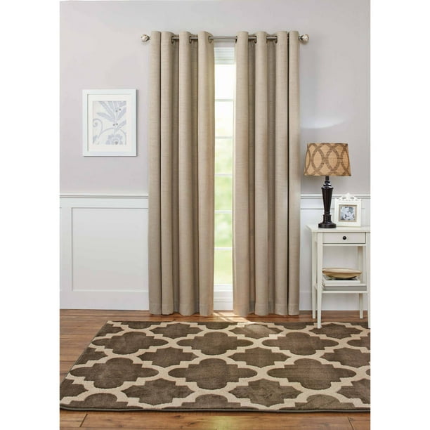 Better Homes and Gardens Basketweave Curtain Panel