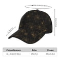 thumbnail image 2 of Balery Gold Spiders And Cobwebs Gorra de béisbol de tamaño ajustable para correr, entrenar y actividades al aire libre. Gorra de papá para todas las estaciones., 2 of 6