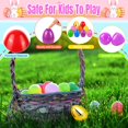 thumbnail image 3 of Huevos de Pascua OCTERIC, 160 unidades, rellenables, mezcla de colores, plástico dorado, 3 of 6