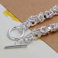 thumbnail image 5 of Knotted Links Sterling Silver Toggle Bracelet For Woman, 5 of 5