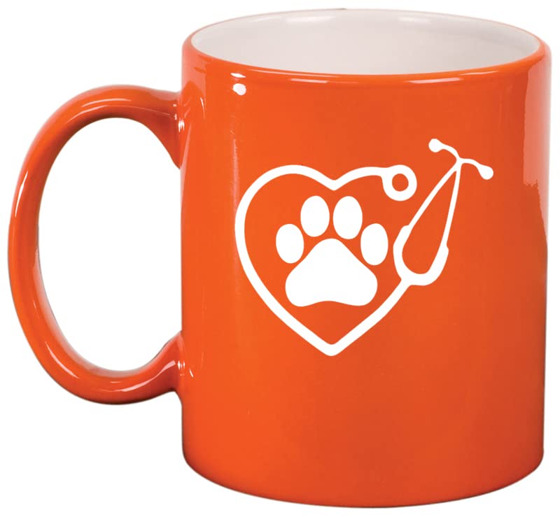 Heart Stethoscope Vet Tech Veterinarian Ceramic Coffee Mug Tea Cup Gift