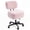 Pink, variant on Anoncndin Vanity Chair with Storage,Small Makeup Stool with Wheels,Plush Padded Dressing Table Stool for Bedroom&Dressing Room,Height Adjustable Swivel Rolling Chair,Armless,15-Min Assembly