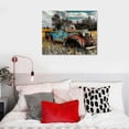 thumbnail image 4 of BCIIG  Rusty Car Canvas Wall Art: Old Truck Pictures Paintings Print on Canvas Artwork for Bedroom 20''x16'', 4 of 5