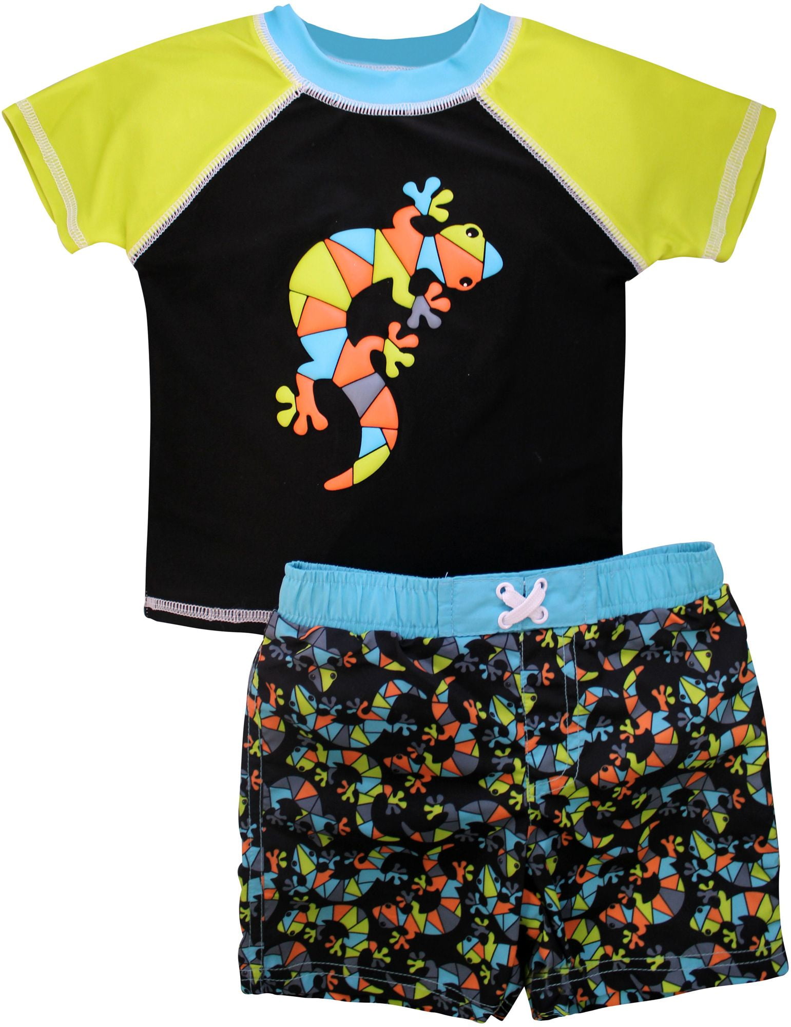 Sol Swim Little Boys' Rash Guard Set