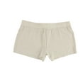 thumbnail image 2 of P.J. Salvage Womens Heathered Pajama Shorts, Beige, Small, 2 of 2