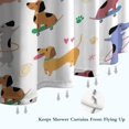 thumbnail image 6 of Dachshund Sport Shower Curtain 72"x72" ,Bathroom Decorative Shower Curtains Set with 12 Hooks,Modern Waterproof Washable Shower Curtain, 6 of 6