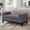 Dark Gray-Ottoman with Armrest & Pillows, variant on 51" Storage Ottoman Bench with Arms and Pillows, Large Boucle Upholstered Tufted End of Bed Bench with Thick Padded Seat for Entryway, Living Room,Bedroom, Dark Gray