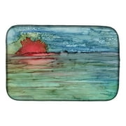 Carolines Treasures 8984DDM Abstract Sunset on the Water Dish Drying Mat, 14 x 21", multicolor
