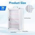 thumbnail image 4 of 24 Slots Cell Phone Locker with Handle,Aluminum Alloy Pocket Chart Storage Locker Box Cabinet,Wall-Mounted Cell Phones Storage Box for Office,Classroom,Gym,Sliver, 4 of 6