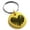 Gold, variant on Stainless Steel Stroke Sketch Heart Engraved Small Medallion Circle Charm Keychain Keyring