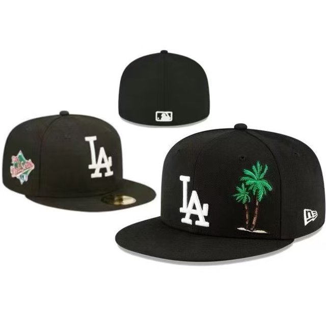 New Era Solid-color la closed baseball cap Board cap