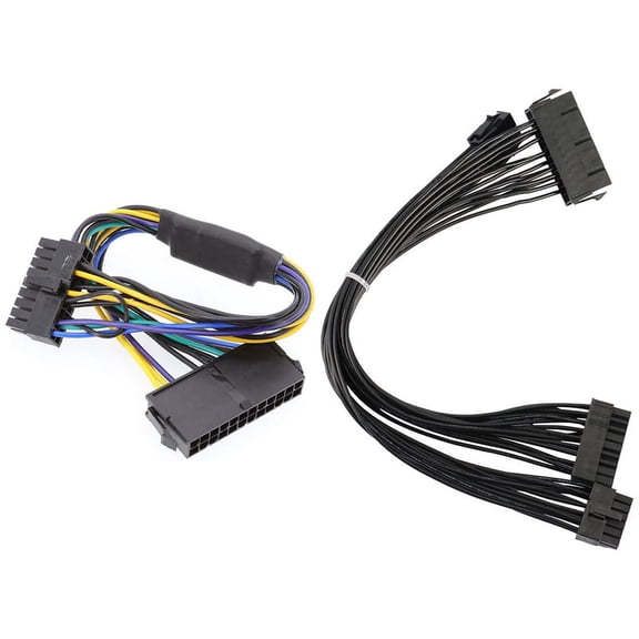 2X PSU ATX 24Pin to 18Pin Adapter Converter Power Cable Cord for Z420 Z620 Desktop Workstation Motherboard 18AWG 30CM
